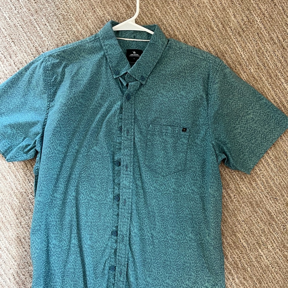 Rip Curl Green Casual Button Down Shirt